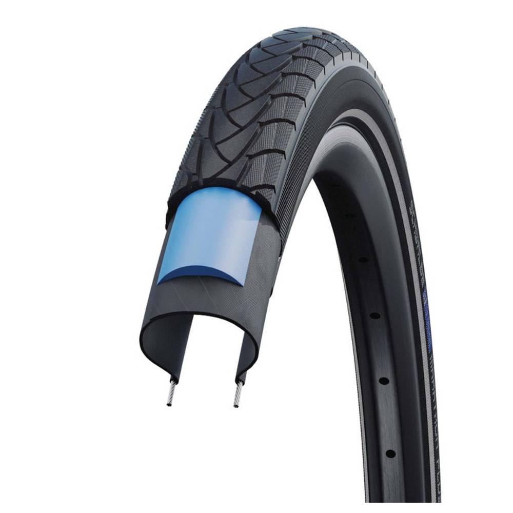 Schwalbe 11100756 Marathon Plus 16 Tour-Drahtreifen Marathon Plus, 16x1.35 (35-349), schwarz/reflex