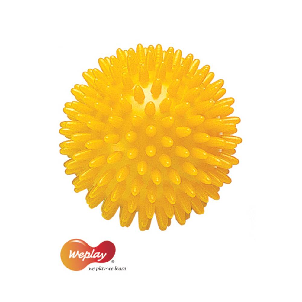 Weplay KT3307 Massageball Igelball Noppenball, 8 cm, gelb