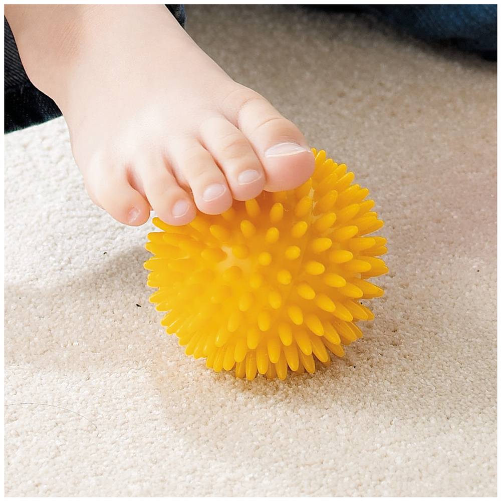 Weplay KT3307 Massageball Igelball Noppenball, 8 cm, gelb