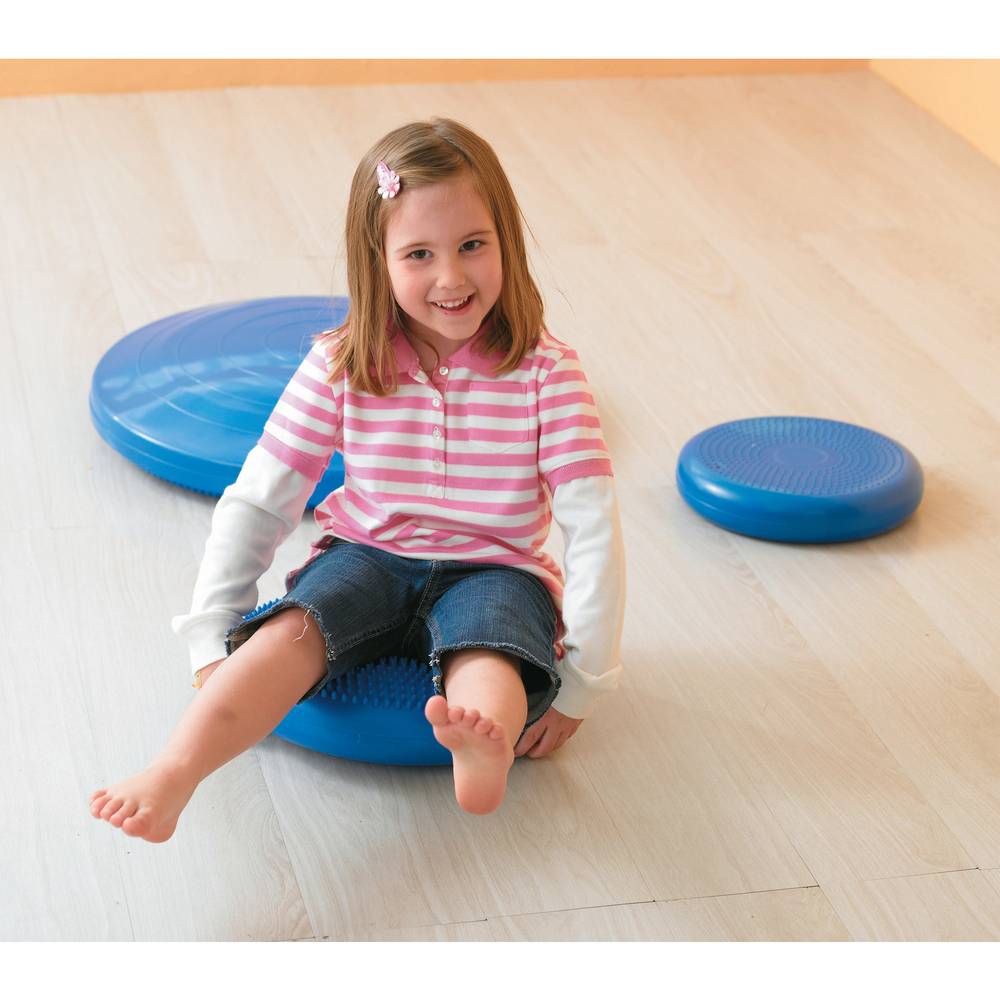 Weplay B0357 Luftkissen blau 35cm, Sitzkissen mit Noppen, blau