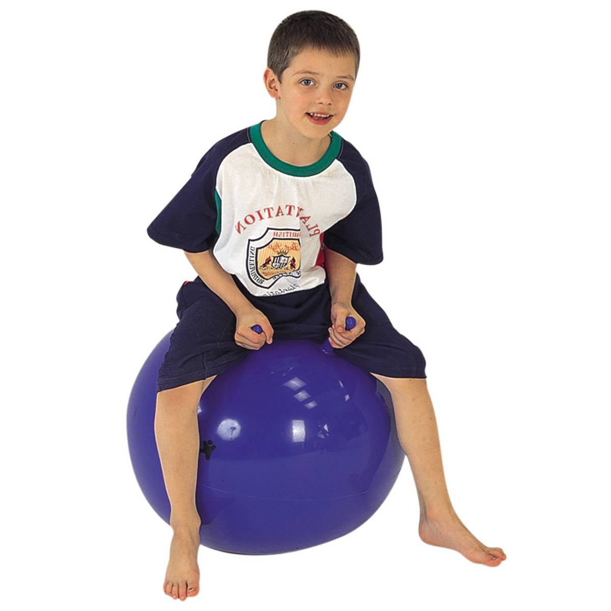 Weplay KB1301 Sprungball/Hüpfball, groß, 55 cm, blau