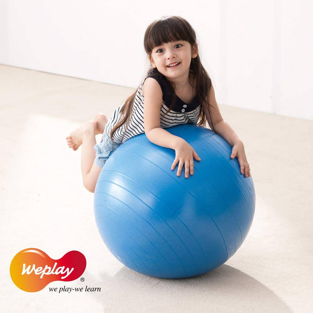 Weplay KB1309 Anti Burst Fitness Yoga Gymnastik Ball 65cm, blau