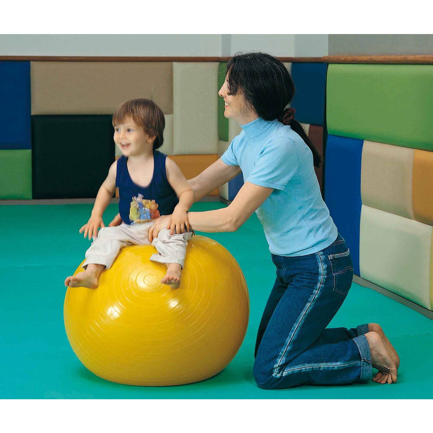 Weplay KB1303 Gymnastik Therapie Ball gelb, 85cm, gelb