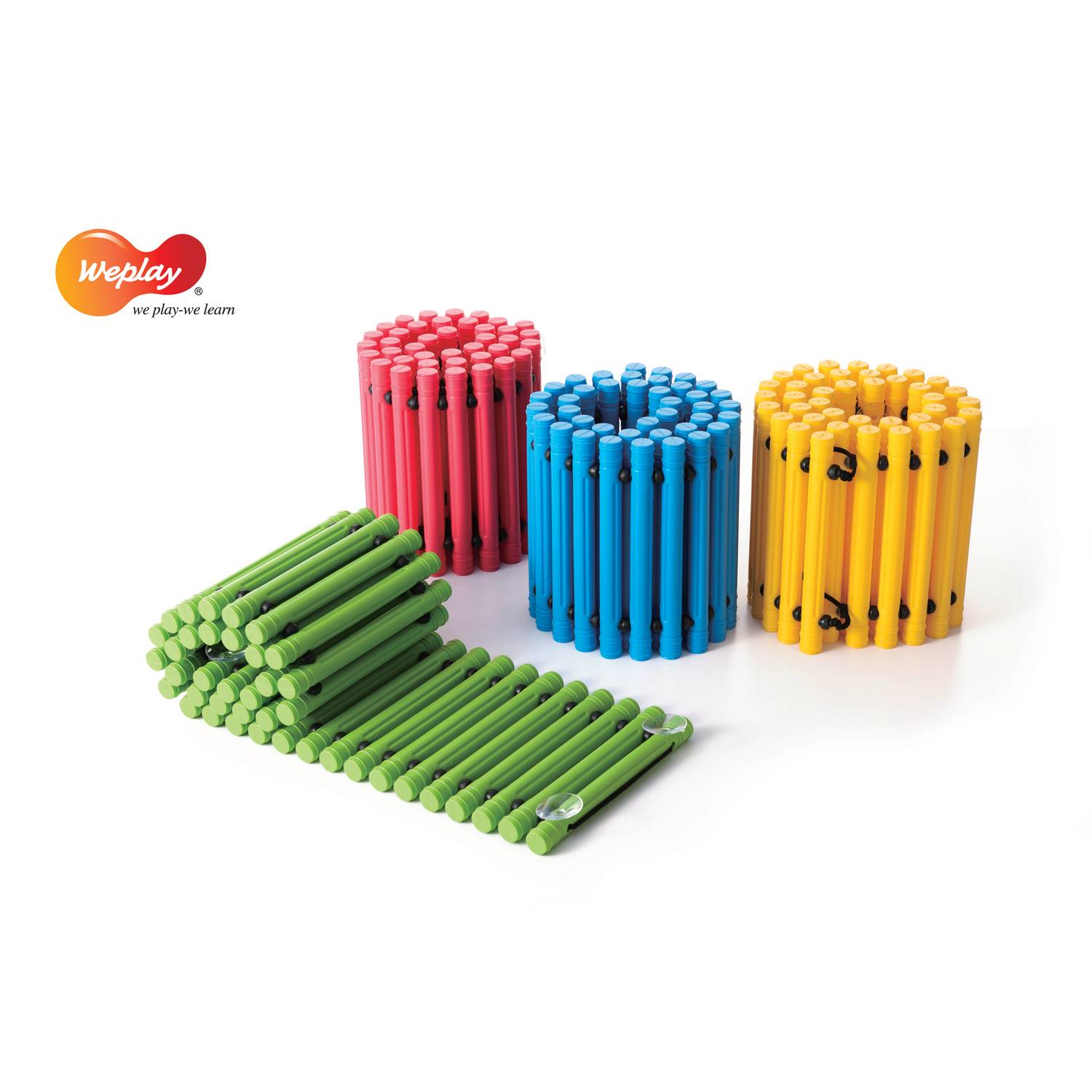 Weplay KT0006 Balancierpfad Sprossenmatte, bunt, 4-teilig (1 Set)