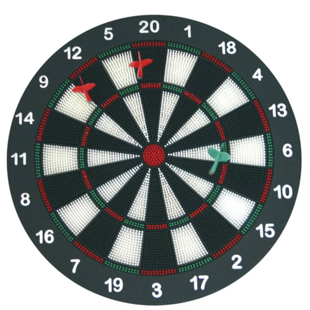 EDUPLAY 170-003 Softdart mit 6 Pfeilen, Ø 40 cm, mehrfarbig, 7-teilig (1 Set)