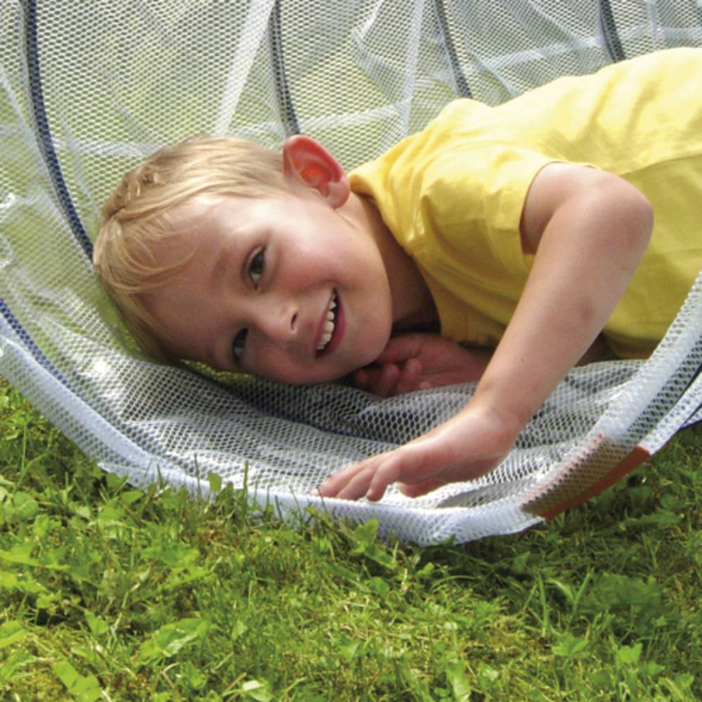 EDUPLAY 170-142 Kriechtunnel, Spieltunnel, 165 cm, transparent/blau