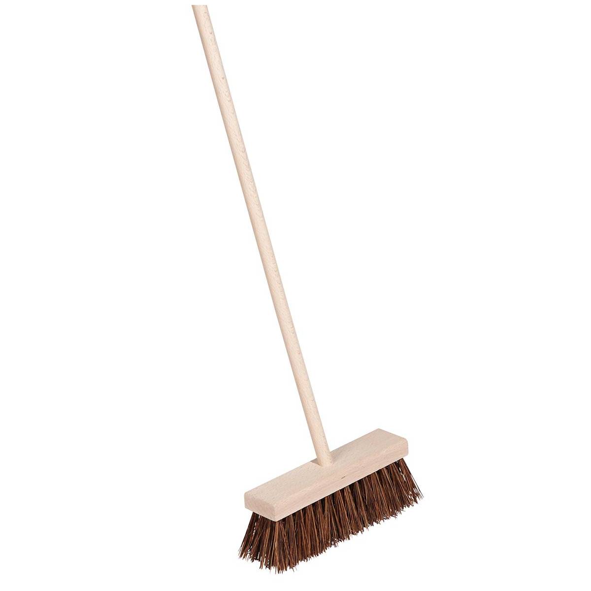 goki FA127 Kinderbesen mit Buchenholzstiel, Bassine Borsten, natur/braun