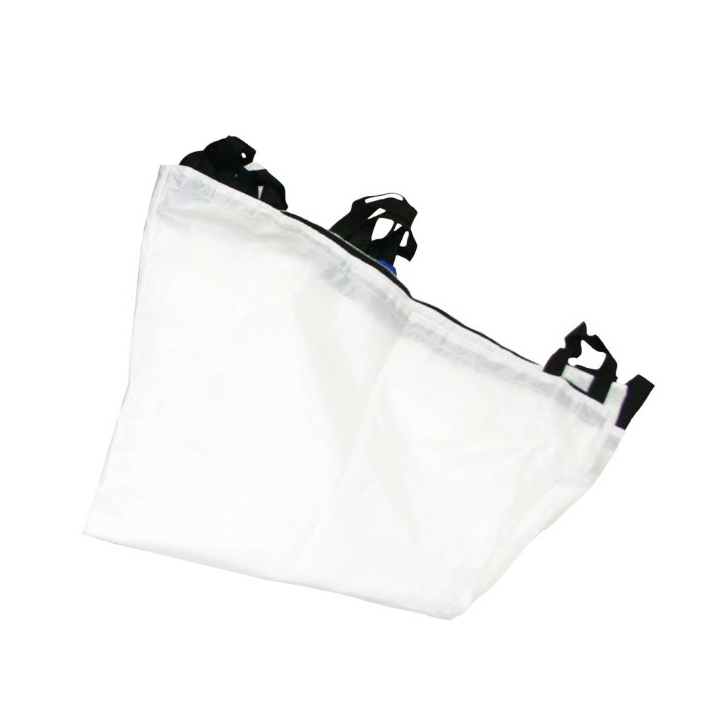 EDUPLAY 170-223 Schwungtuch aus 100% Polyester, Ø 360 cm, 8 Griffschlaufen & Tasche, weiß