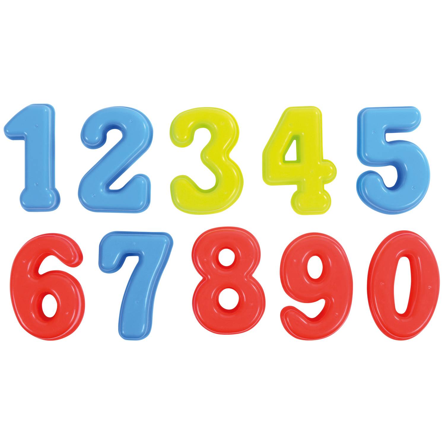EDUPLAY 160180 Sandformen 0-9, 10-teilig (Farbe zufällig, 1 Set)
