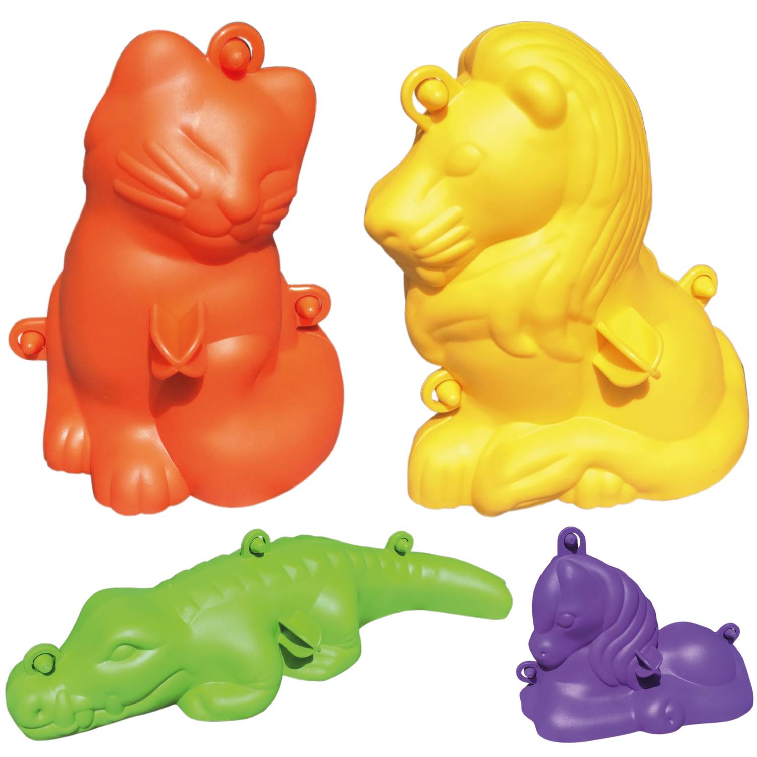 EDUPLAY 160183 Sandform 3D groß outdoor, mehrfarbig, 4-teilig (1 Set)