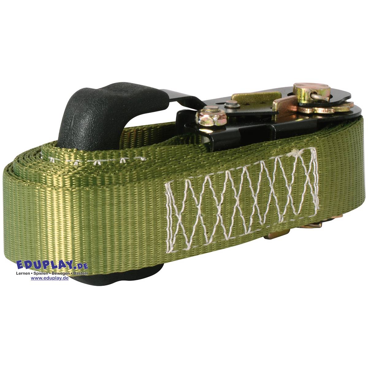 EDUPLAY 170391 Ninja Line, 2 Affenschaukeln, 2 Turnringe & 3 Seilknoten, mehrfarbig (12 m)