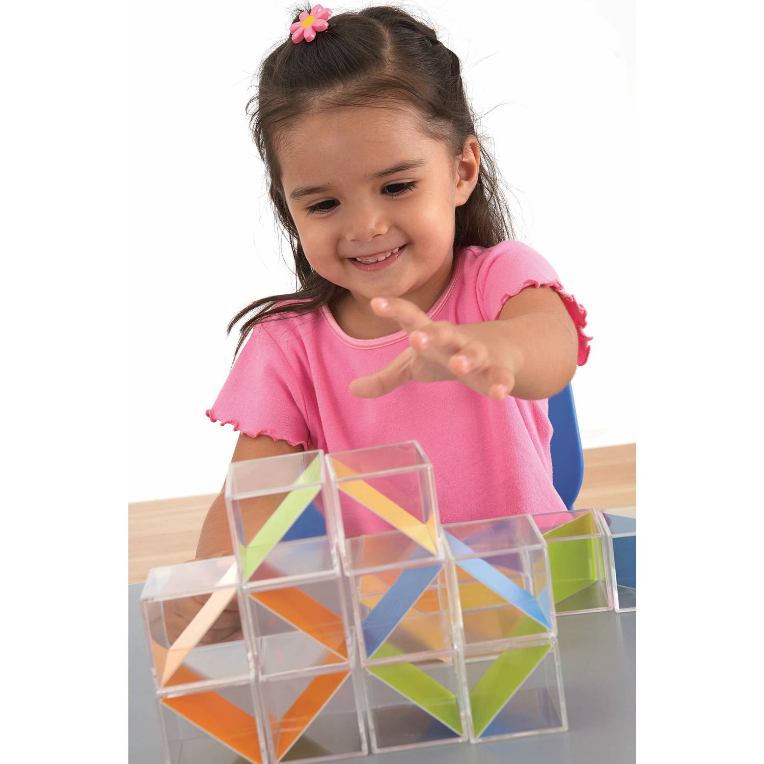 Weplay KC2001 Kreativ Crystal Blocks Bausteine, mehrfarbig, 16-teilig (1 Set)