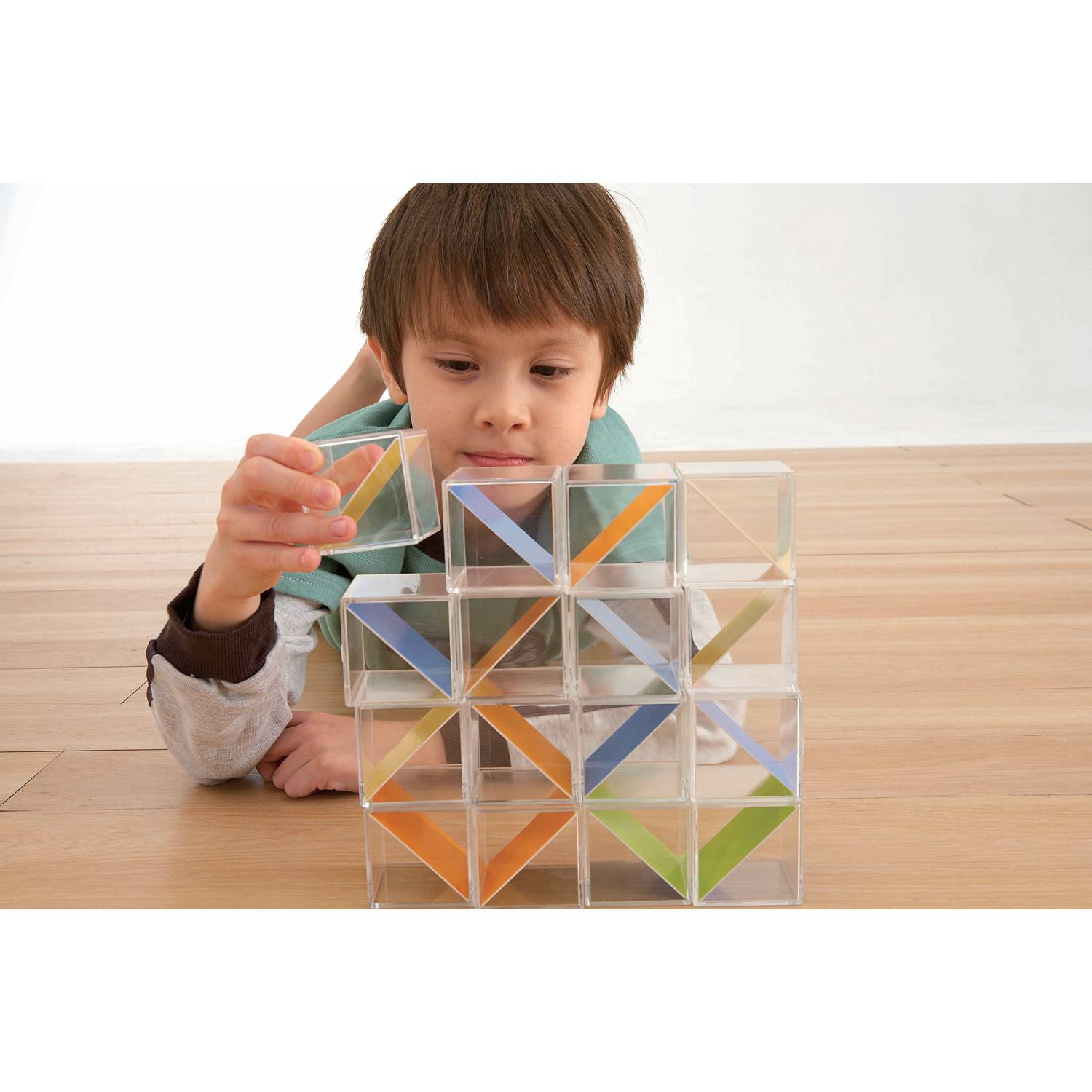 Weplay KC2001 Kreativ Crystal Blocks Bausteine, mehrfarbig, 16-teilig (1 Set)