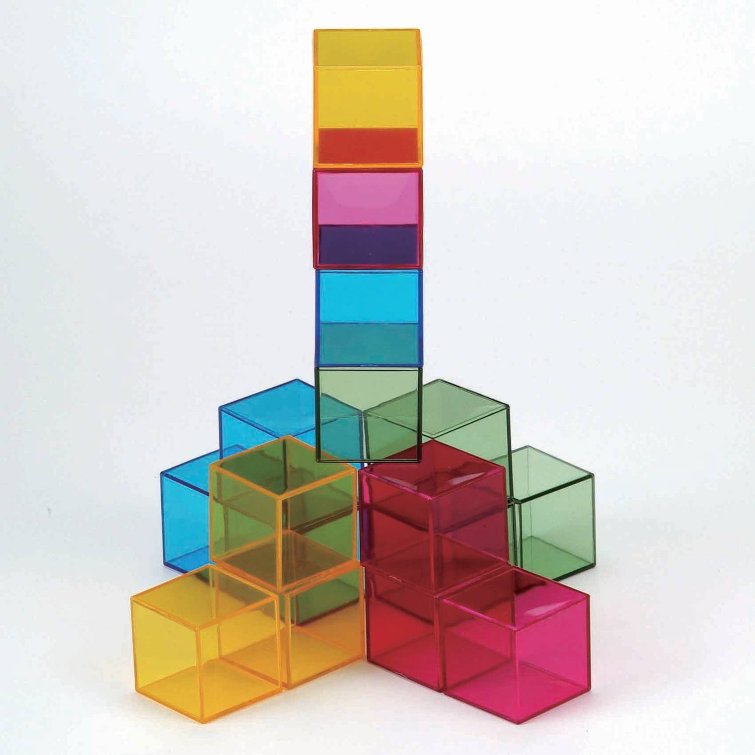 Weplay KC2002 Kreativ Regenbogen Crystal Bausteine, mehrfarbig, 16-teilig (1 Set)