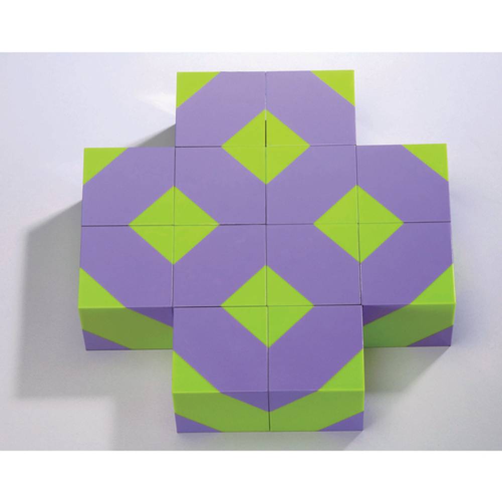 Weplay KC2005 Kreativ Bausteine Blocks Traumwald, grün/lila, 16-teilig (1 Set)