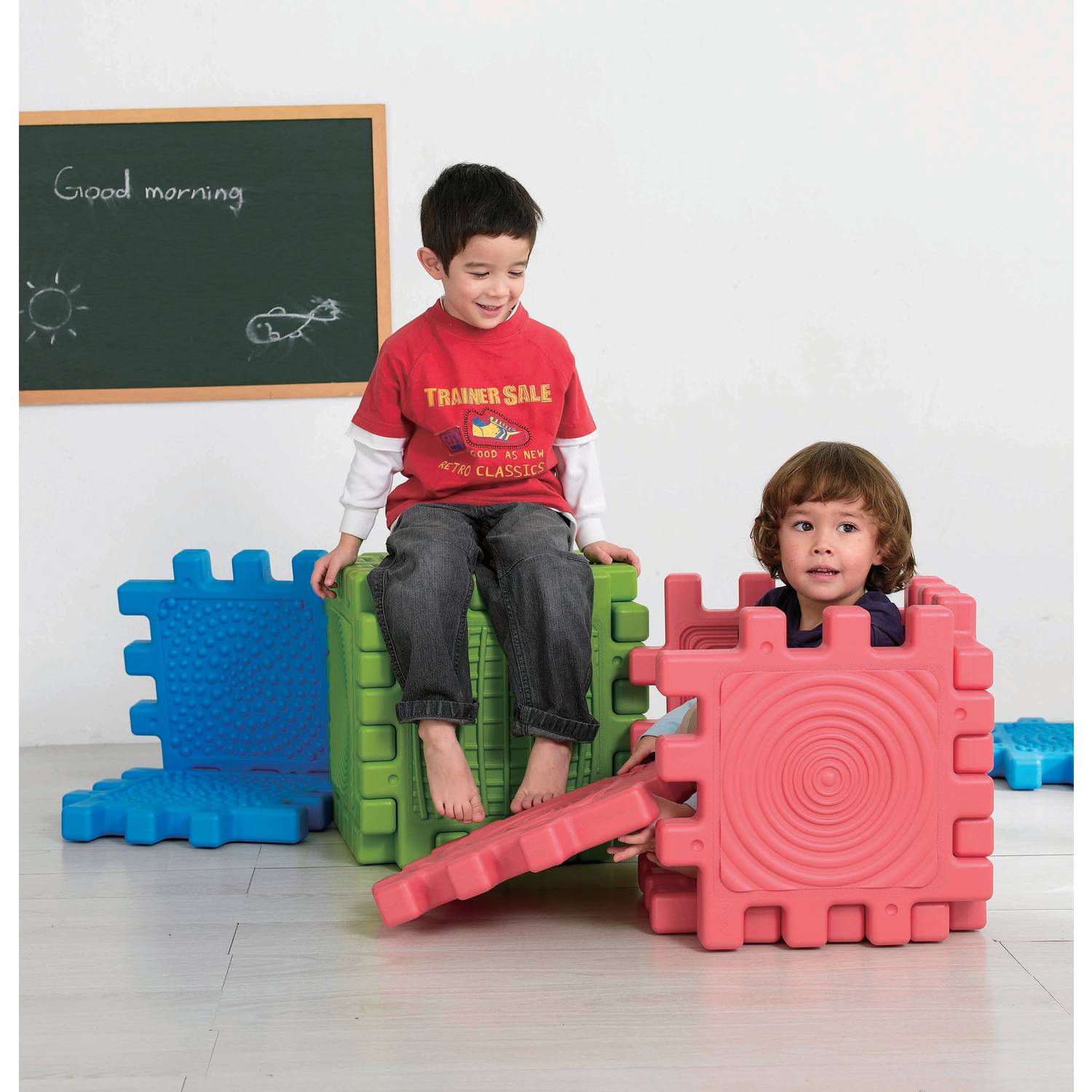 Weplay KT1001 We-Blocks Mega Sensorik Elemente, bunt, 6-teilig (1 Set)