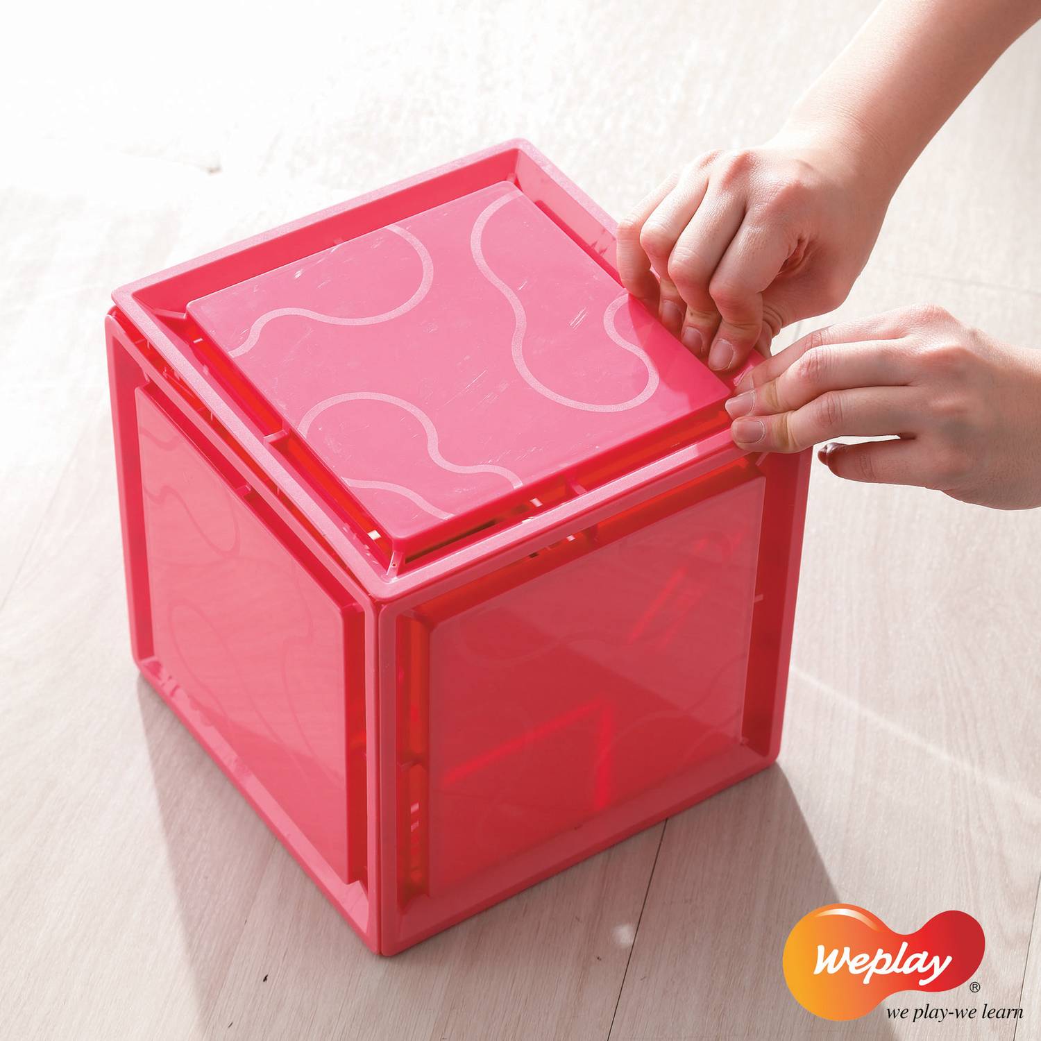 Weplay KC0003 Kreativ Stapel Bausteine Blocks, bunt, 68-teilig (1 Set)