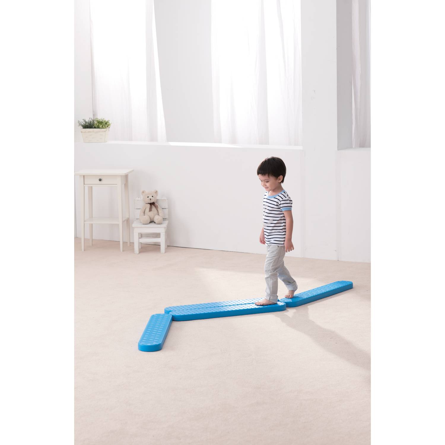 Weplay KM2002 Ersatz Balance Bretter Balken, blau (4er Pack)