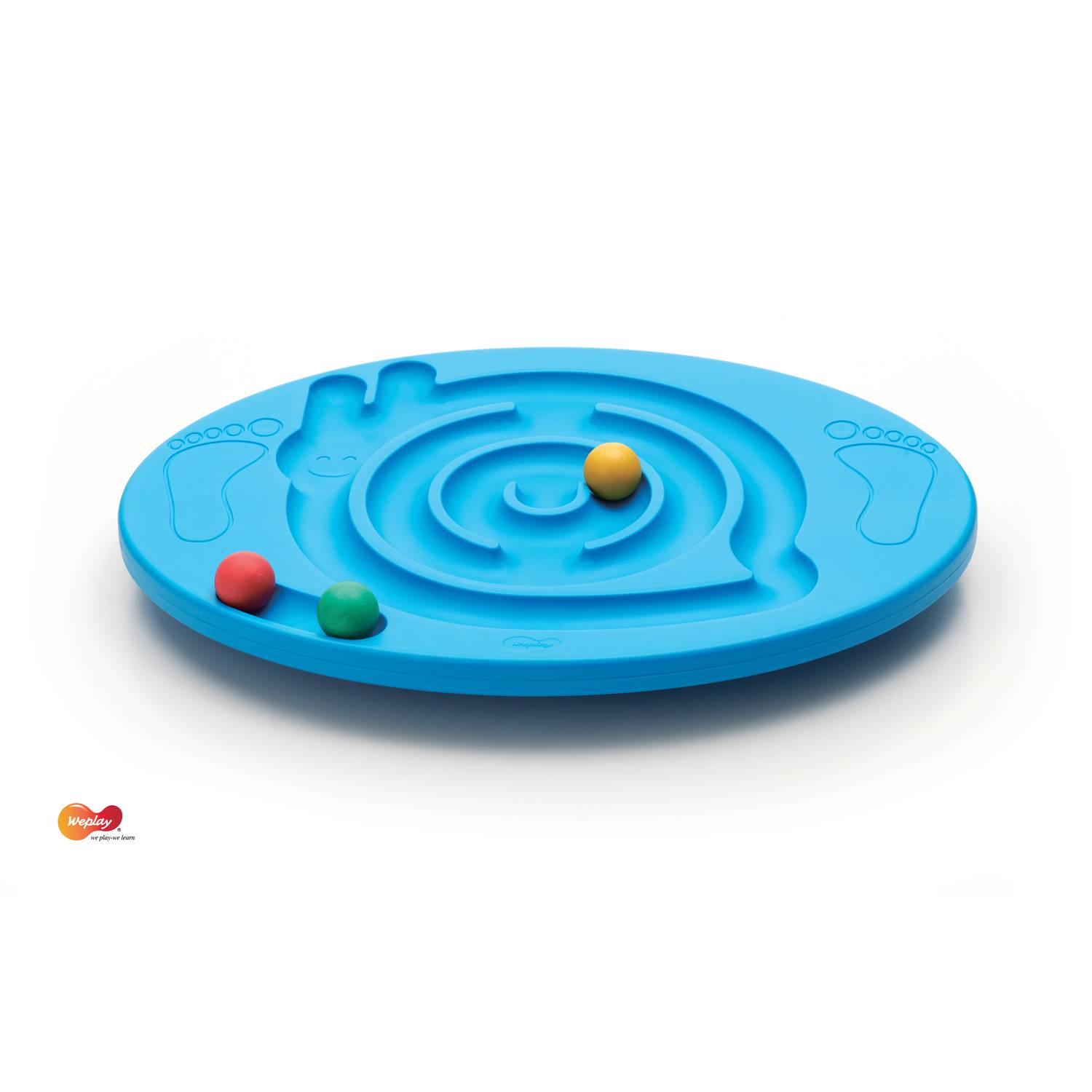 Weplay KP0001 Balance Labyrinth Schnecke mit 3 Bällen, blau