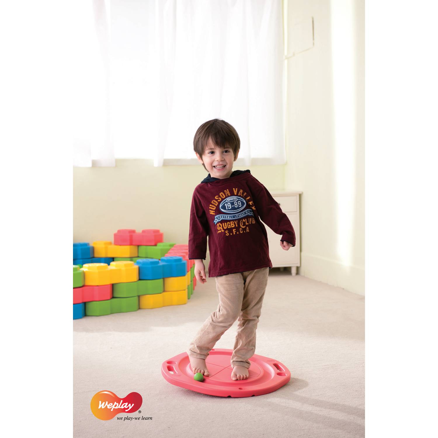 Weplay KP0002 Balance Brett Kreisbahn rot, rot