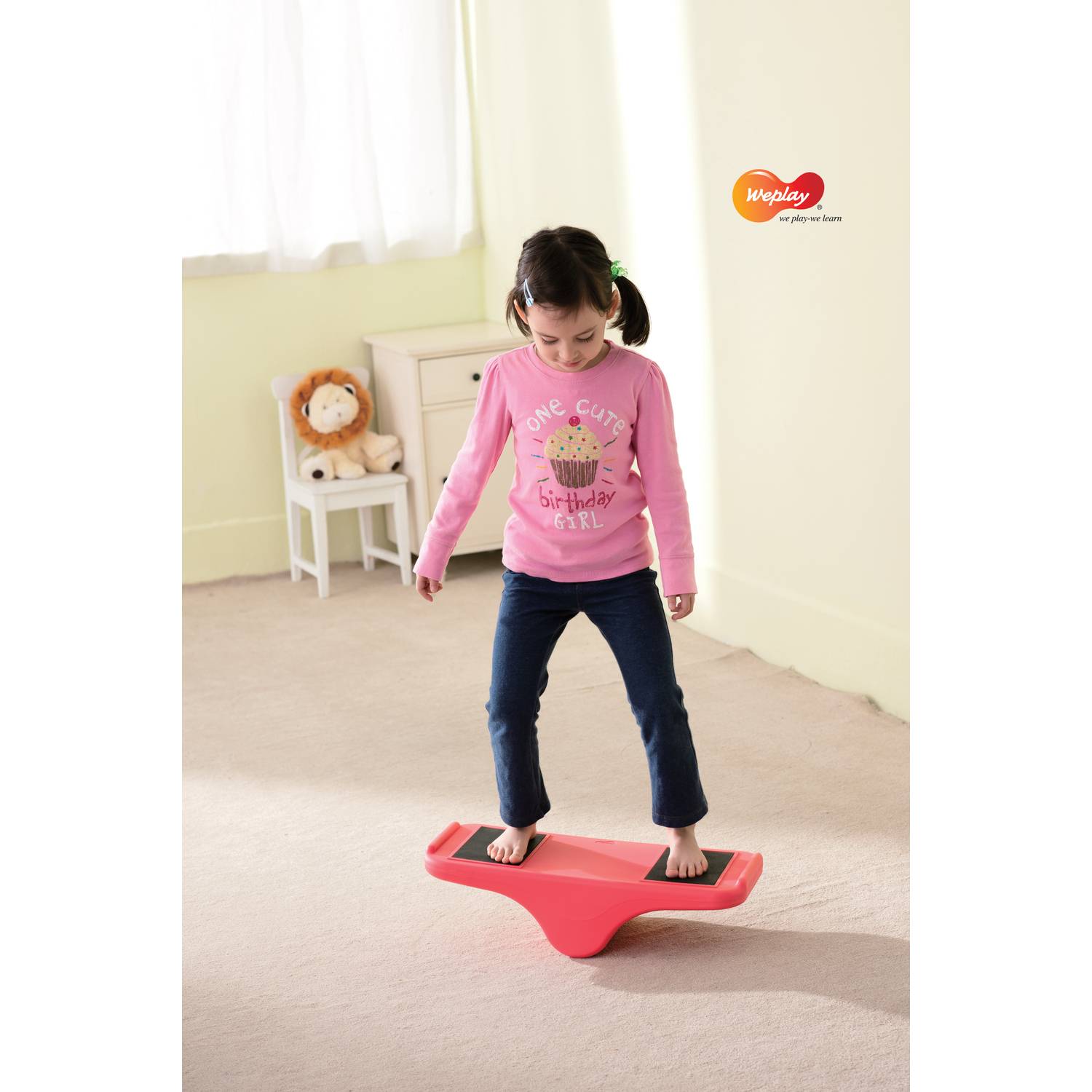 Weplay KP1003 Balance Wippe rot, rot