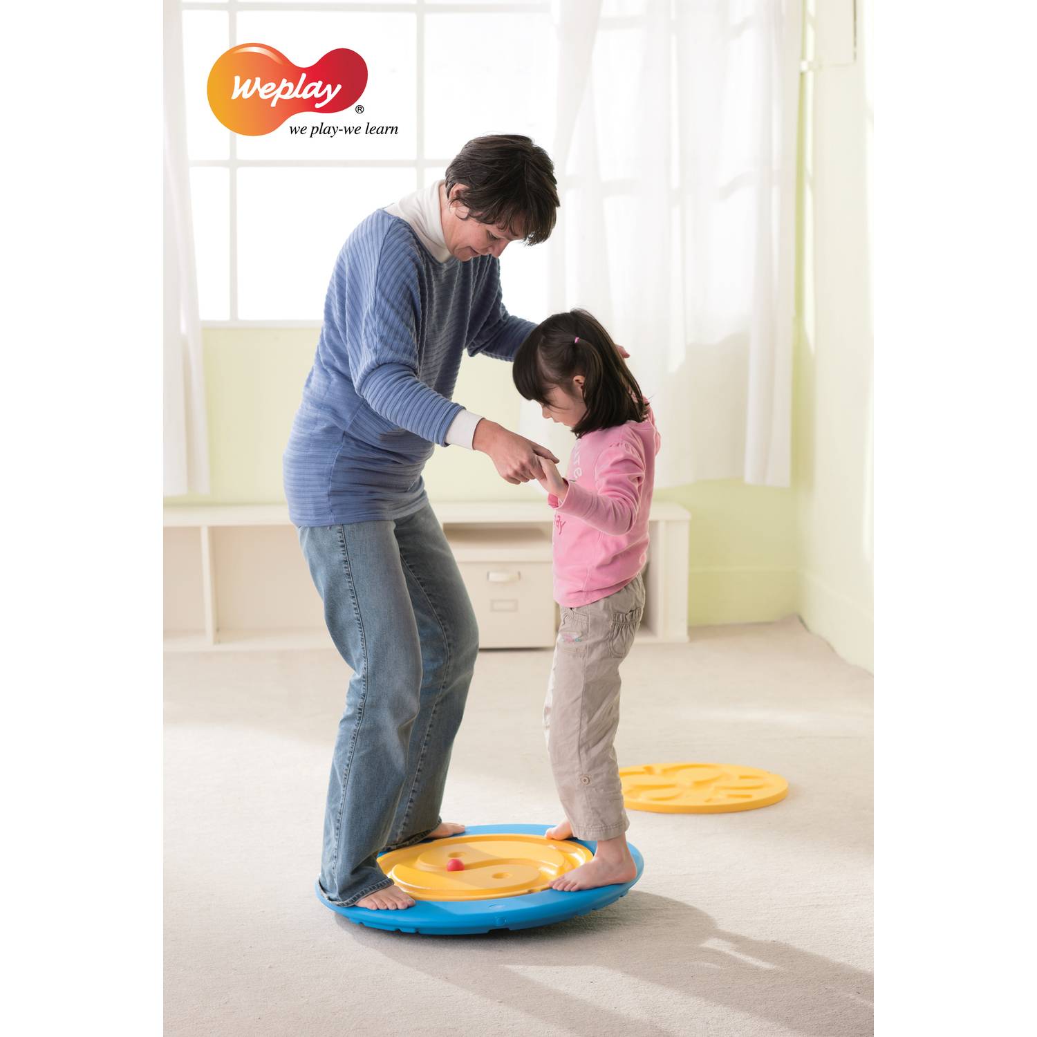 Weplay KP0003 Tai Chi Taiji Balance Board blau Größe L, blau