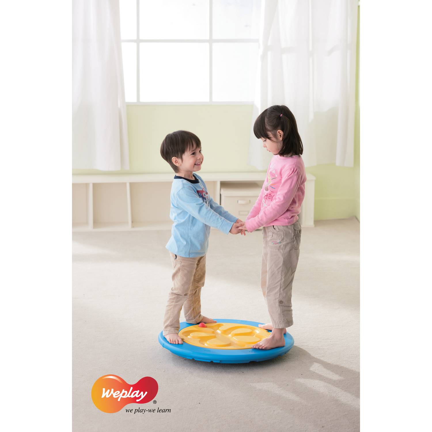 Weplay KP0003 Tai Chi Taiji Balance Board blau Größe L, blau