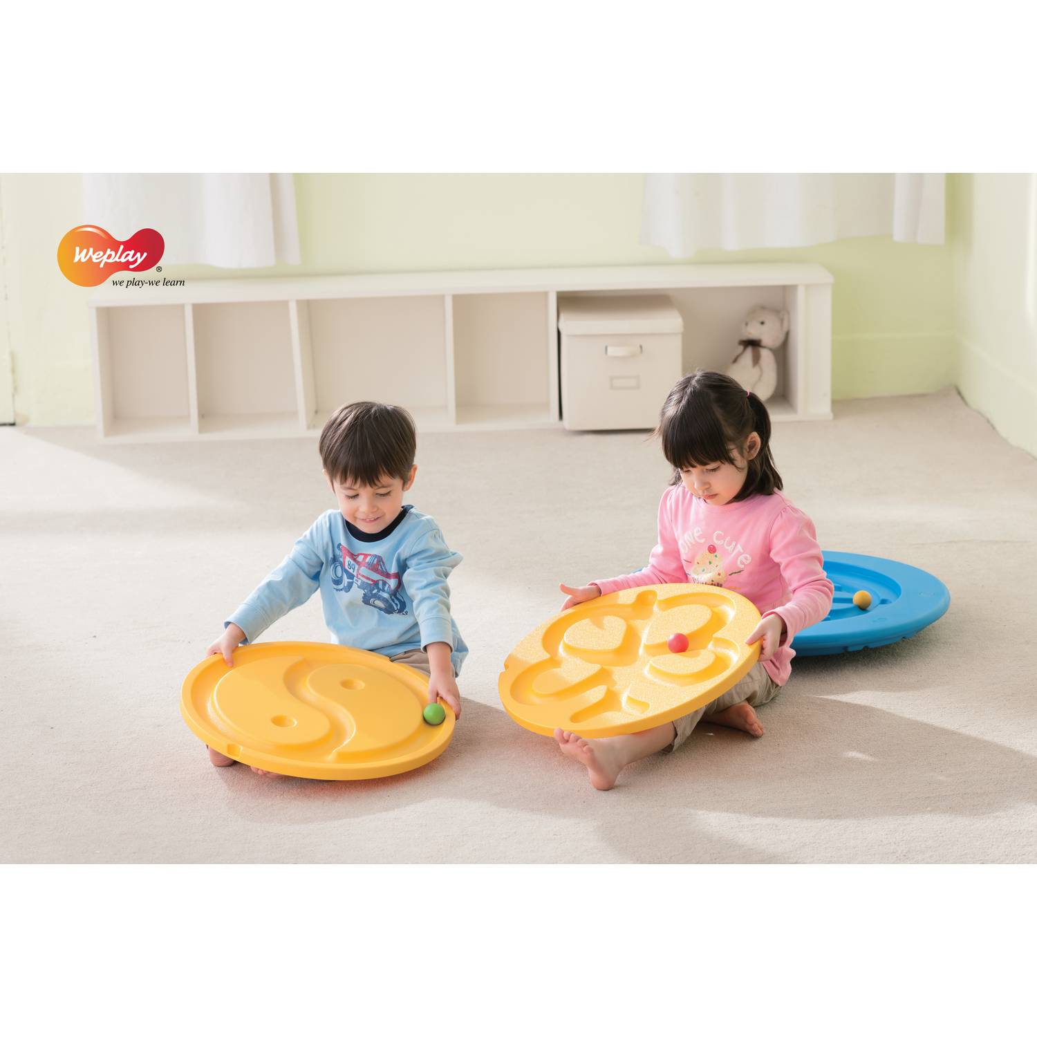 Weplay KP0003 Tai Chi Taiji Balance Board blau Größe L, blau