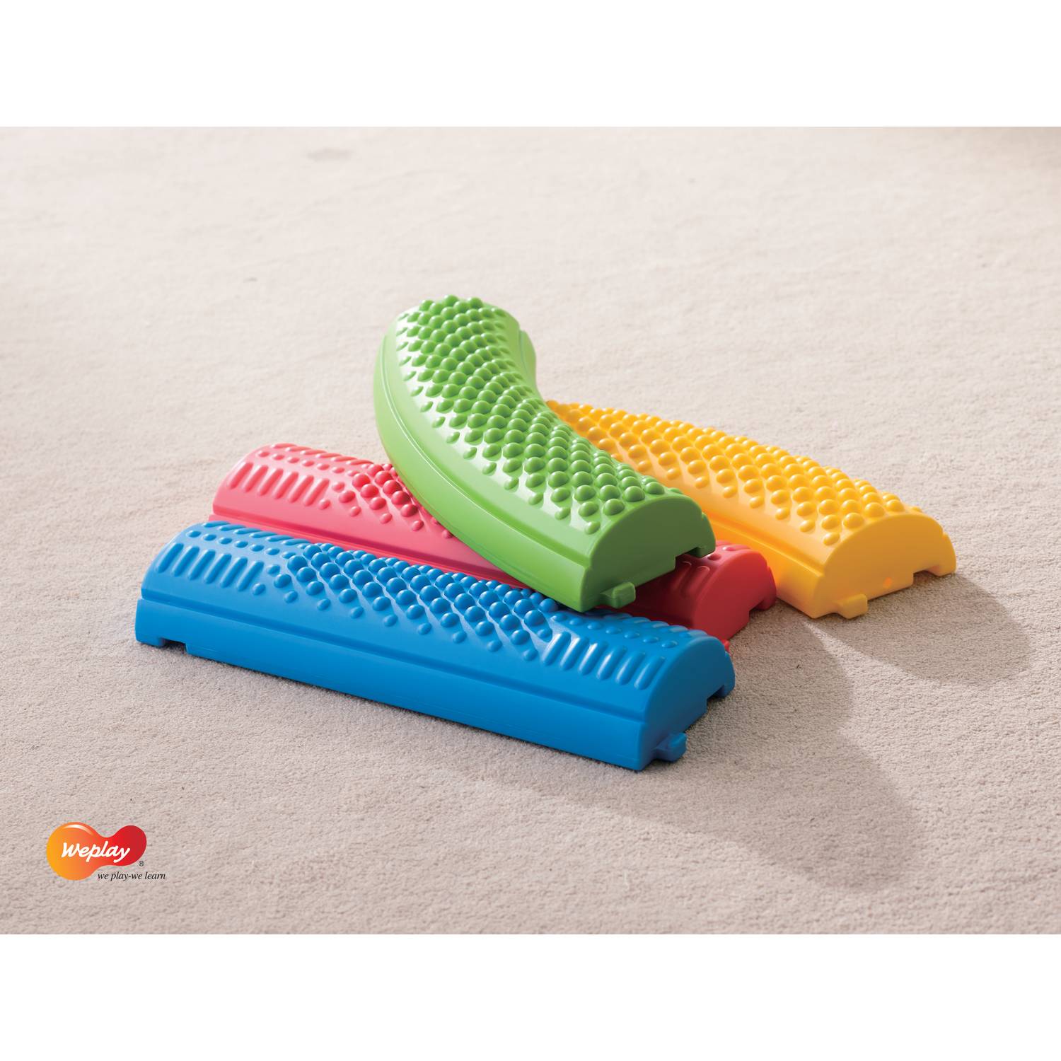 Weplay KT0004 Balancierpfad/-geraden, rot/blau (8er Pack)