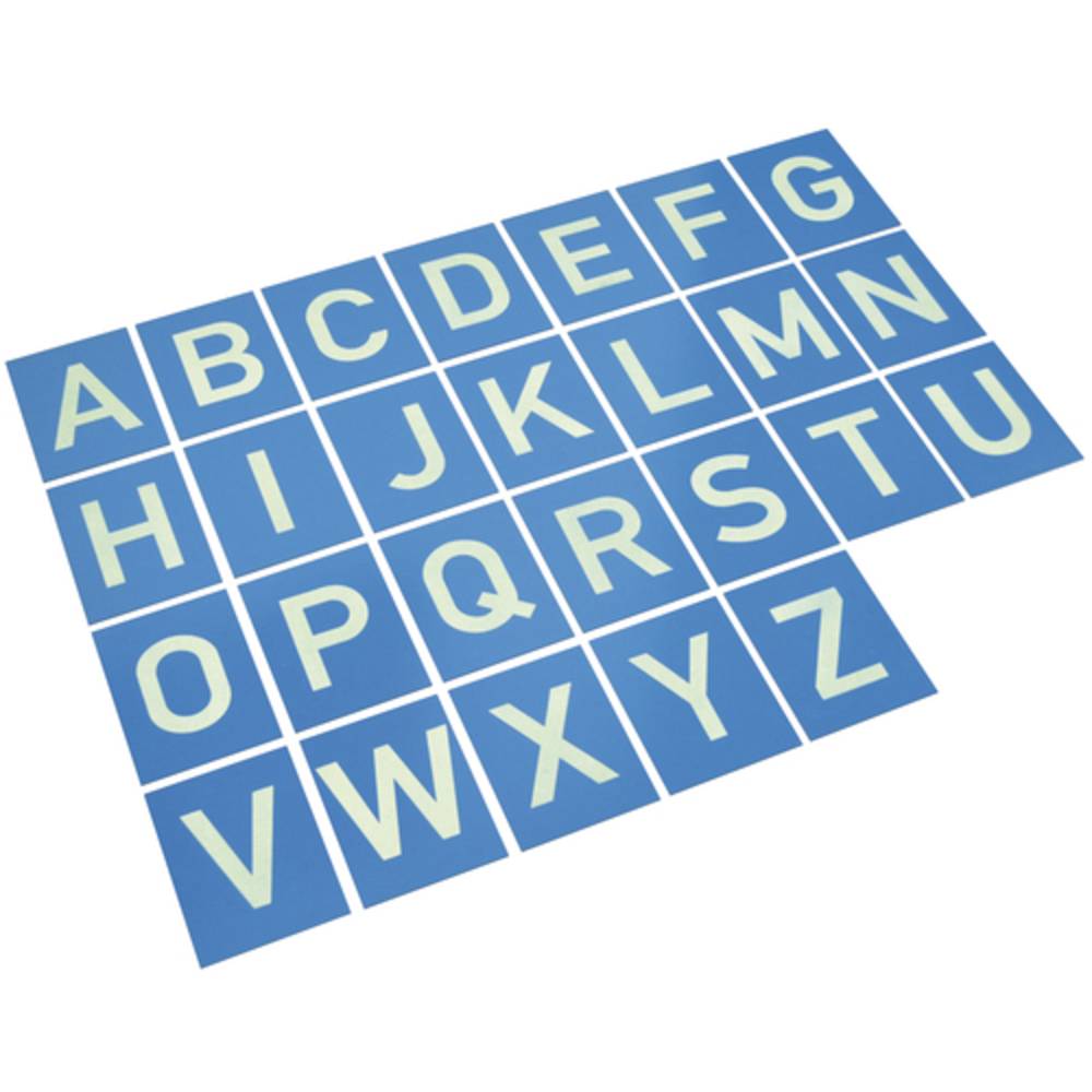 EDUPLAY 120-176 Sandpapierbuchstaben von A-Z, blau