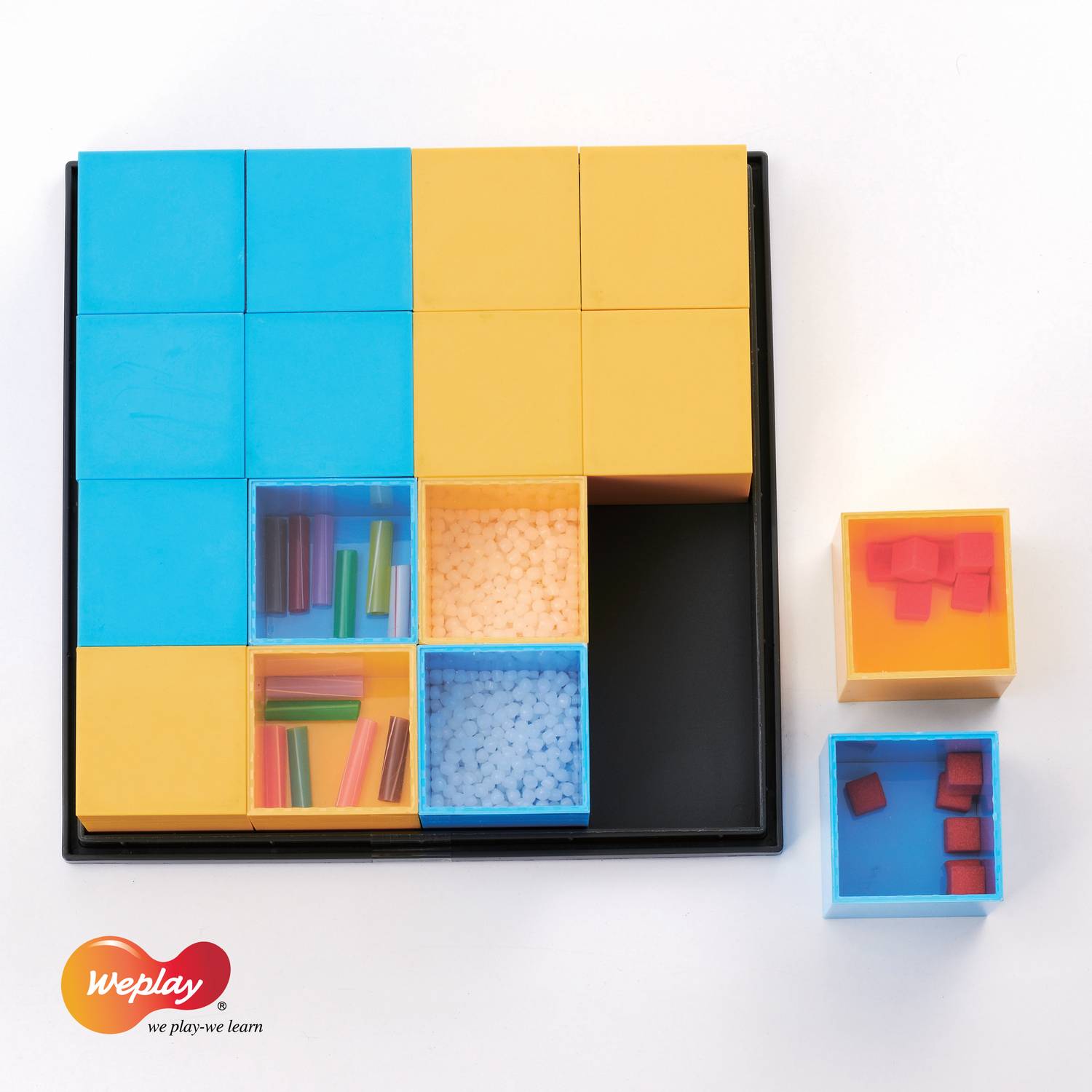 Weplay KT5001 Sound Blocks Geräuschklötze gelb / blau, blau/gelb