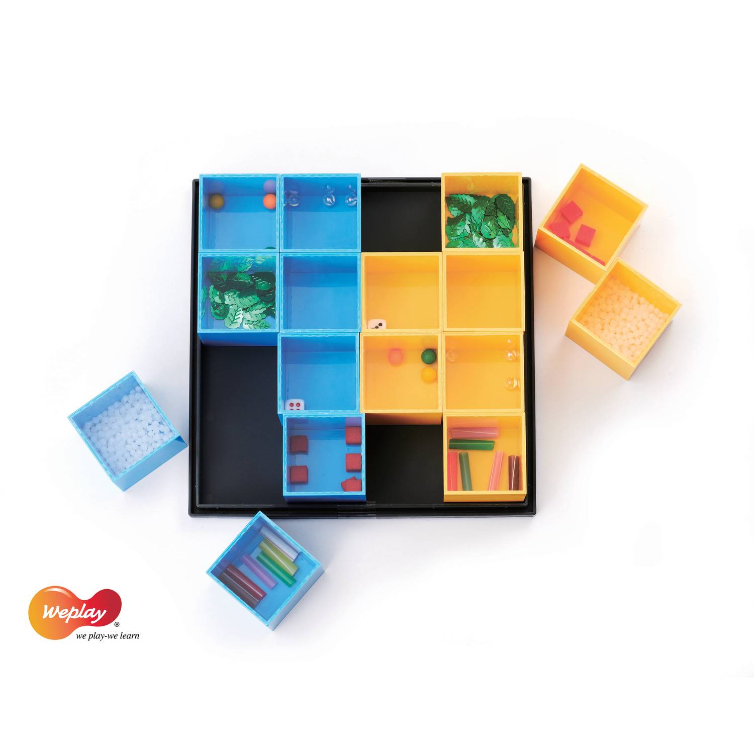 Weplay KT5001 Sound Blocks Geräuschklötze gelb / blau, blau/gelb