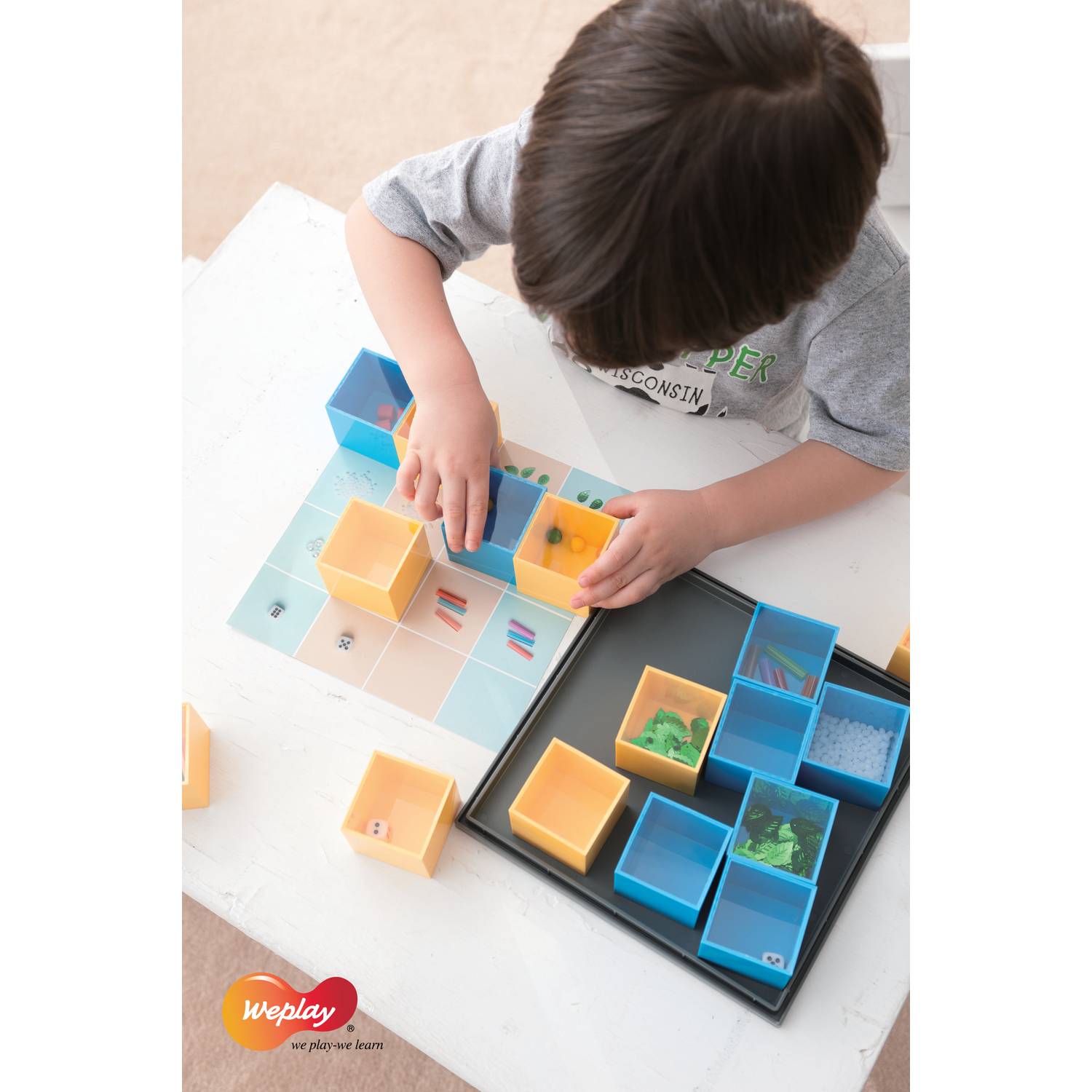 Weplay KT5001 Sound Blocks Geräuschklötze gelb / blau, blau/gelb