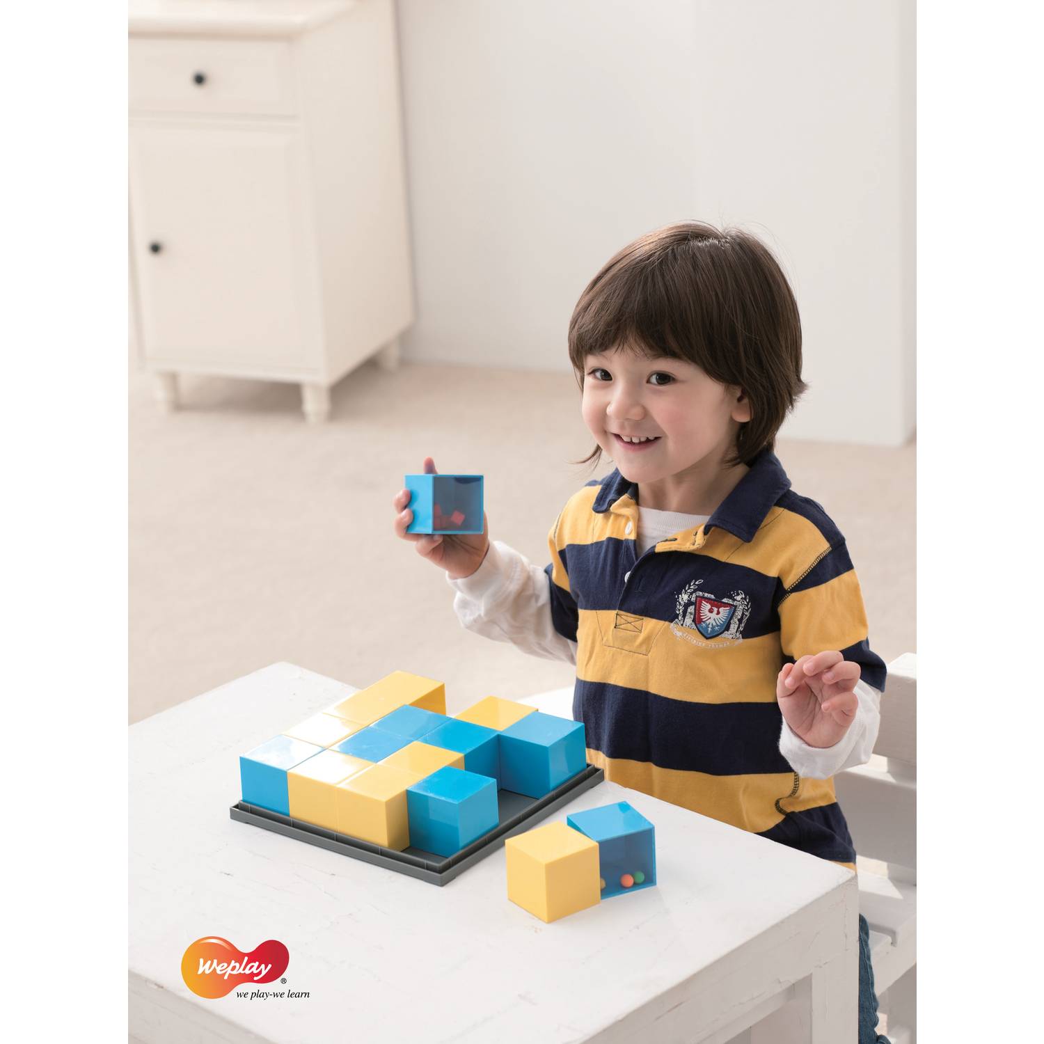 Weplay KT5001 Sound Blocks Geräuschklötze gelb / blau, blau/gelb