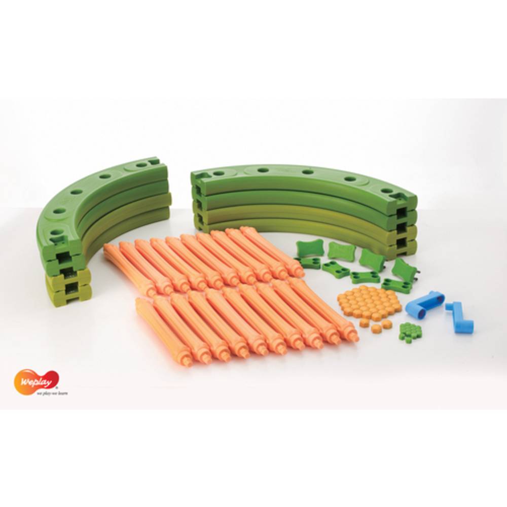 Weplay KP4002-002 Balancier Bogen Halbkreis grün, grün, 41-teilig (1 Set)