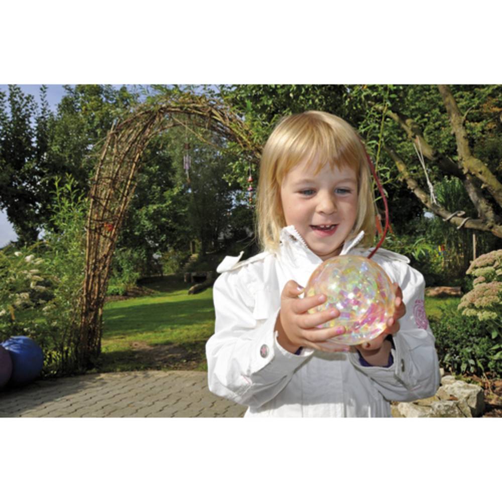 EDUPLAY 130112 Riesenflummi mit Wasser und Fäden gefüllt, Ø 10 cm, bunt