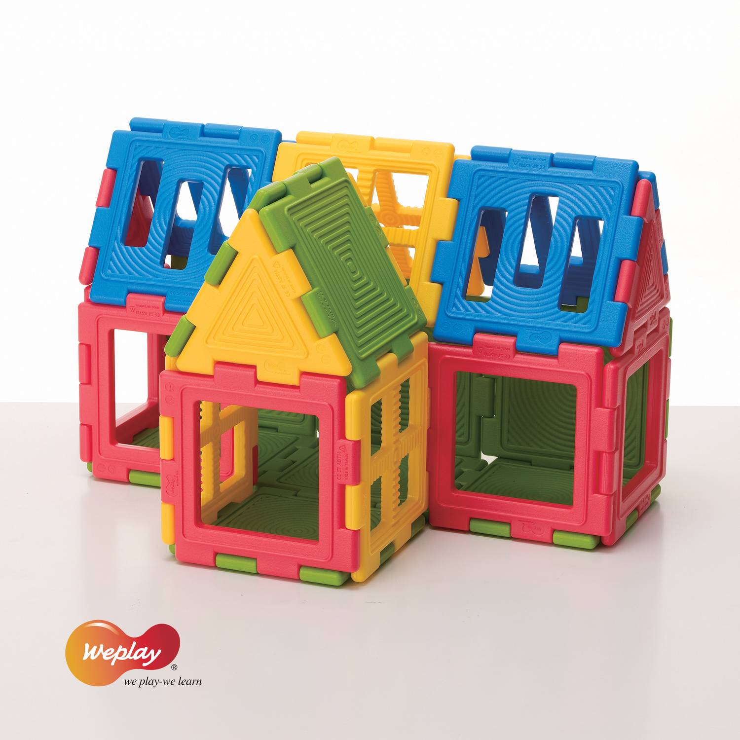 Weplay KC3002 We-Blocks Minis Bauelemente, bunt, 56-teilig (1 Set)