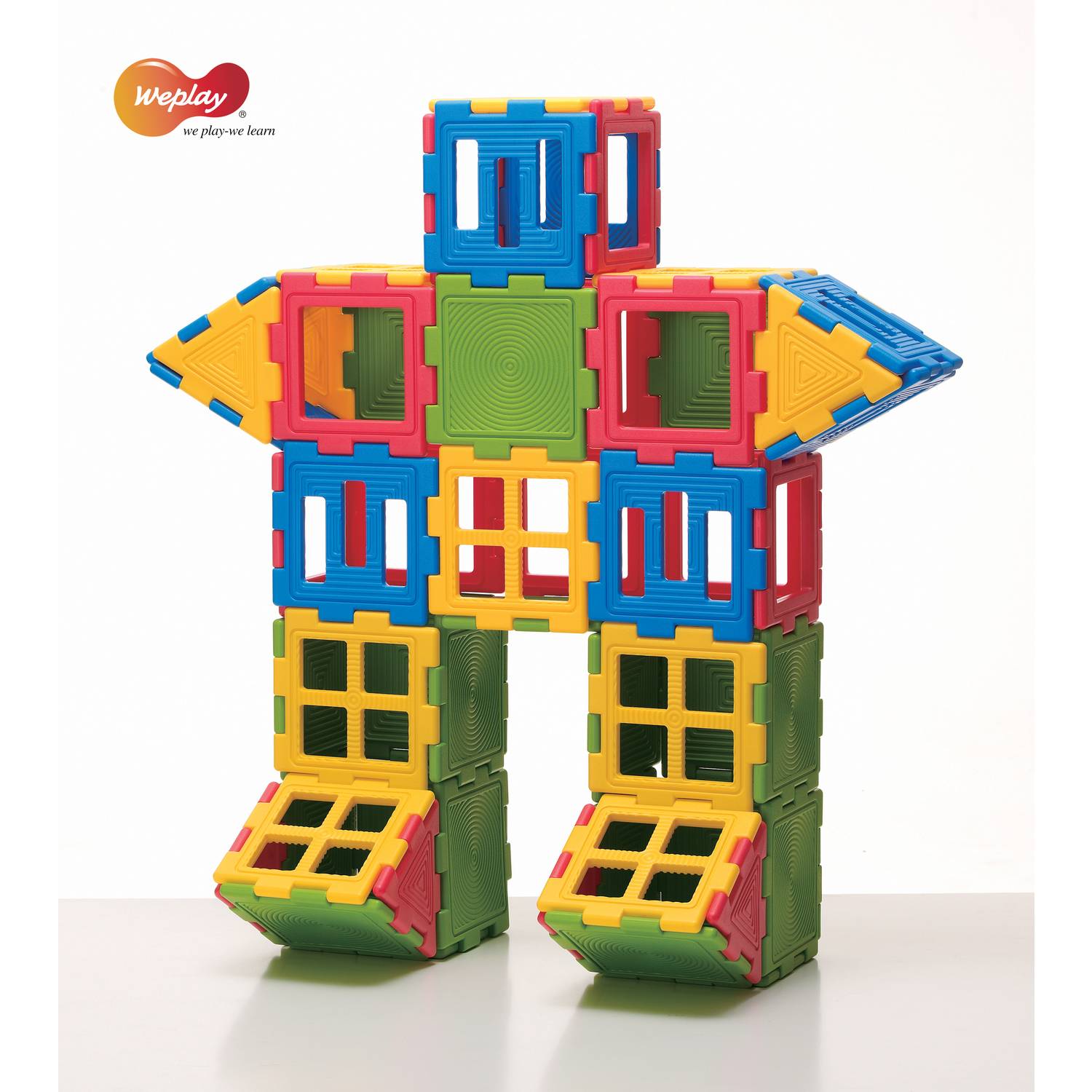 Weplay KC3002 We-Blocks Minis Bauelemente, bunt, 56-teilig (1 Set)