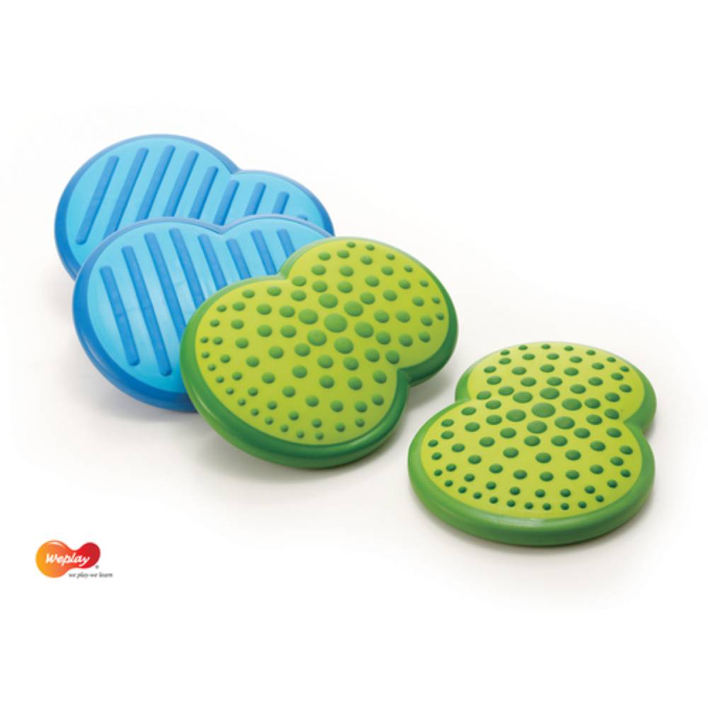 Weplay KT0012 Balancier Wolken Elemente mit Tasche, blau/grün, 4-teilig (1 Set)