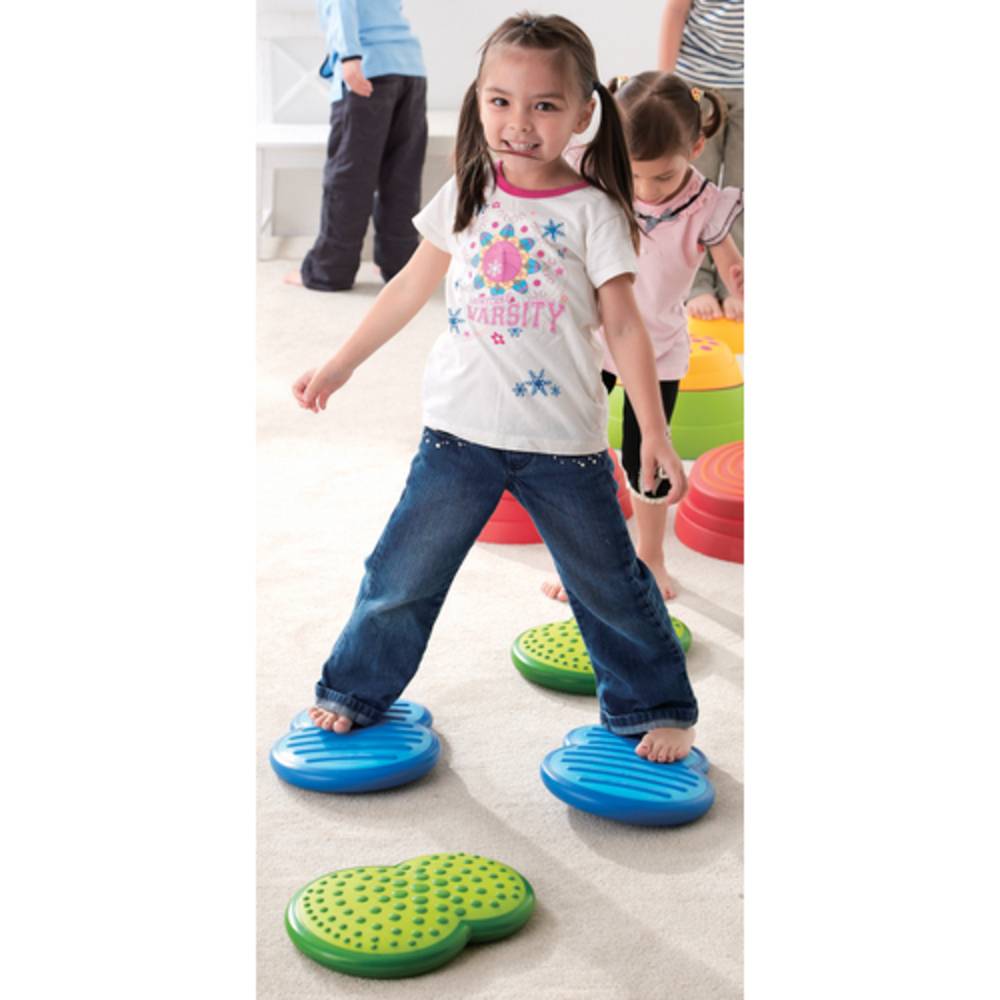Weplay KT0012 Balancier Wolken Elemente mit Tasche, blau/grün, 4-teilig (1 Set)