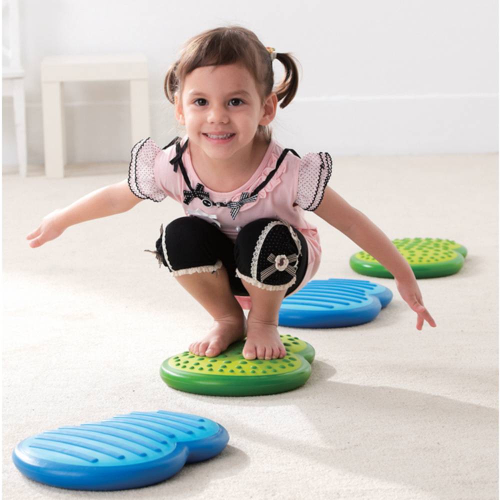 Weplay KT0012 Balancier Wolken Elemente mit Tasche, blau/grün, 4-teilig (1 Set)
