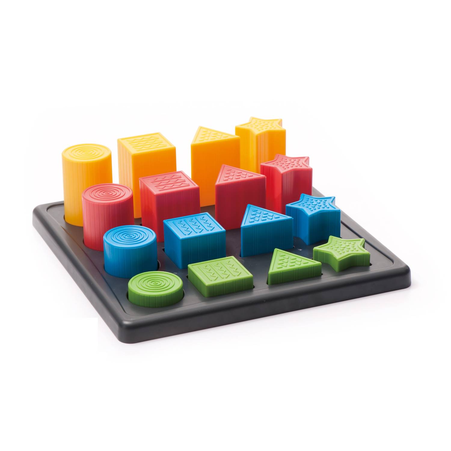 Weplay KC3004 3D Stepping Shape Geo Formen, bunt, 17-teilig (1 Set)