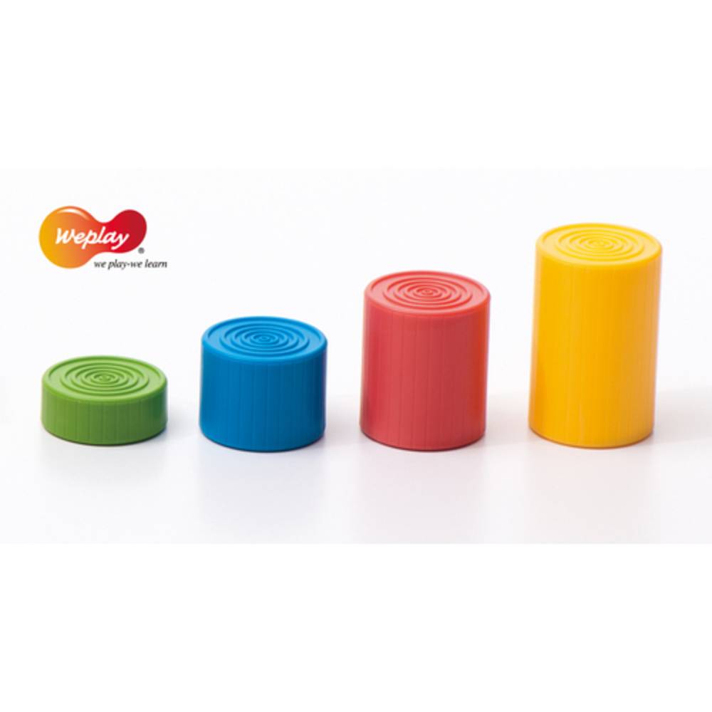 Weplay KC3004 3D Stepping Shape Geo Formen, bunt, 17-teilig (1 Set)