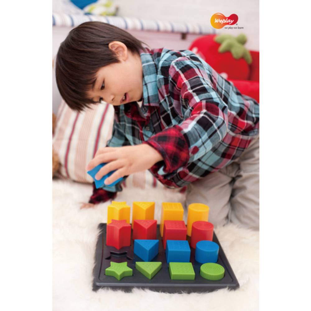 Weplay KC3004 3D Stepping Shape Geo Formen, bunt, 17-teilig (1 Set)