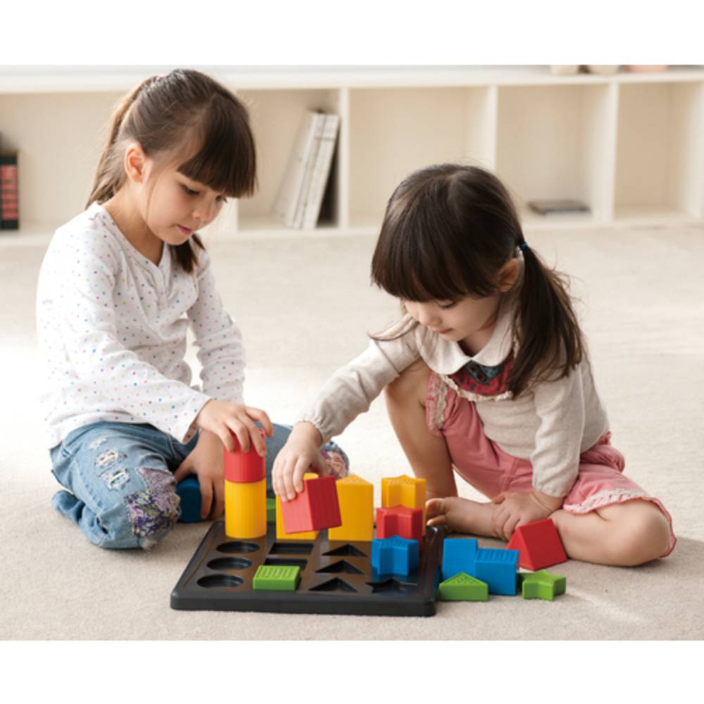 Weplay KC3004 3D Stepping Shape Geo Formen, bunt, 17-teilig (1 Set)