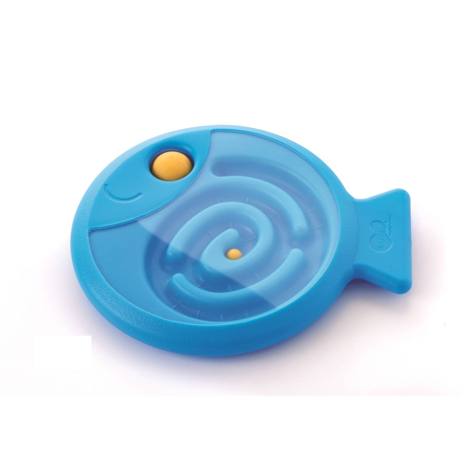 Weplay KF0006 Tricky Fish Balance Fisch, blau mit 2 Kugeln, blau