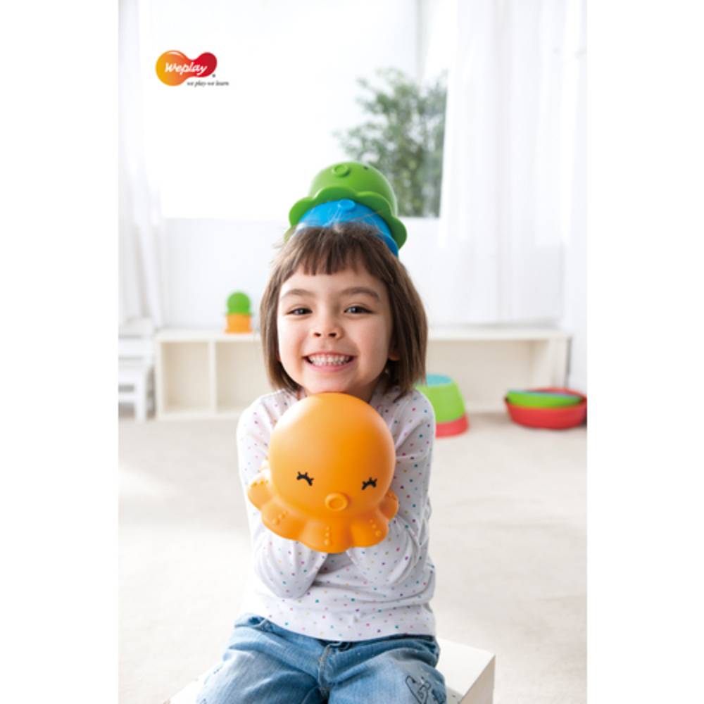 Weplay KP6106 The Takos Octopus Balance Figuren, bunt, 3-teilig (1 Set)