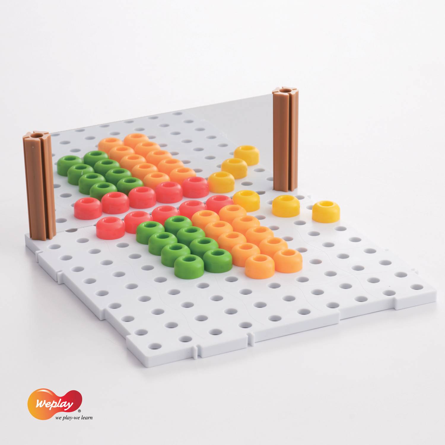 Weplay KC2008 Beanstalk Bohnen für 2D & 3D Kreationen, bunt, 188-teilig (1 Set)