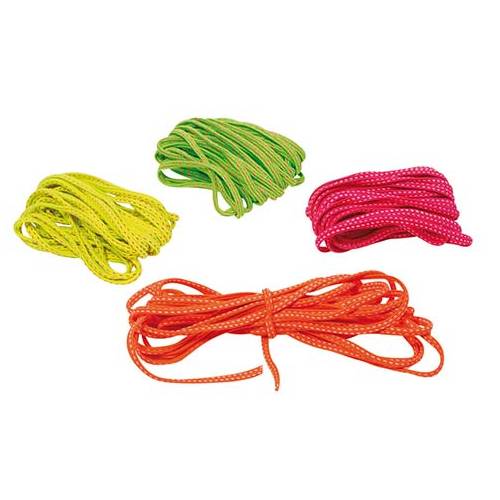 goki GK215 Gummitwist, L= 4,9 m, Neonfarbe (Farbe zufällig, 1 Stück)