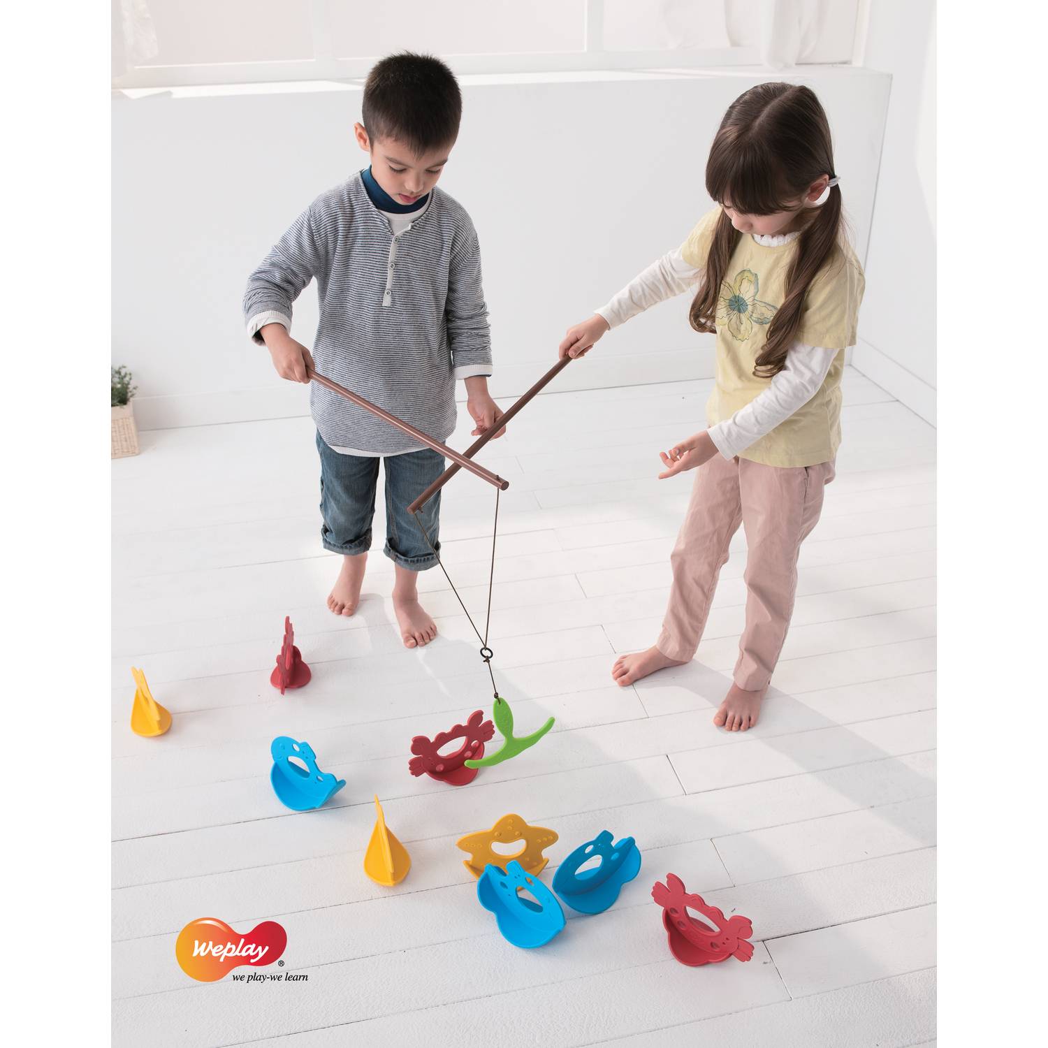 Weplay KF0008 Angelspiel Rock'n'Fish, mehrfarbig (1 Set)